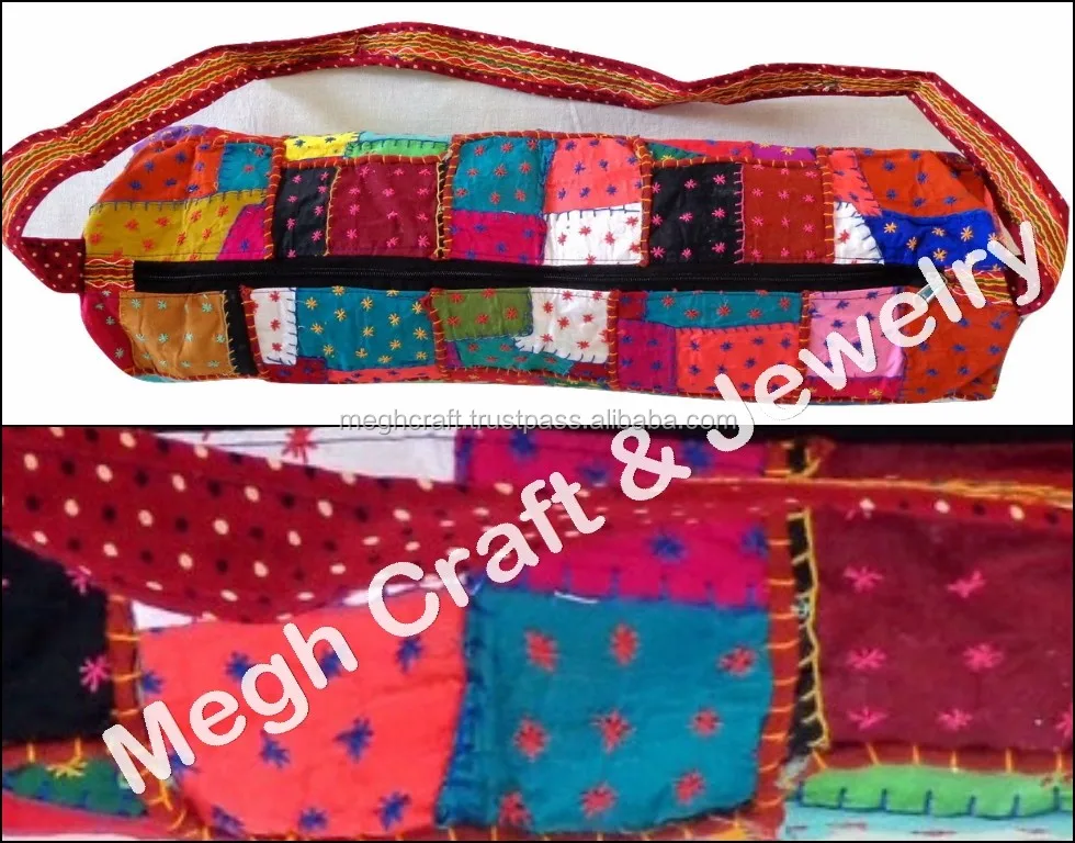 Wholesale Cotton Kantha Handmade Yoga Mat Designer Gymnastic Bagindian