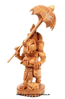 Buy Geschnitzte Holz Ganeshahand Ganesh Ganesha Holz Idole Holz Kunsthandwerk Tee Hand Natürliche Holz hochzeitsgeschenk 6 Carging Stuhl Statue CoxedB