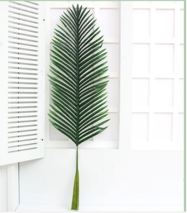 2016 Artificial Palm Tree Leaves With Various Size/fake Plastic Flowers