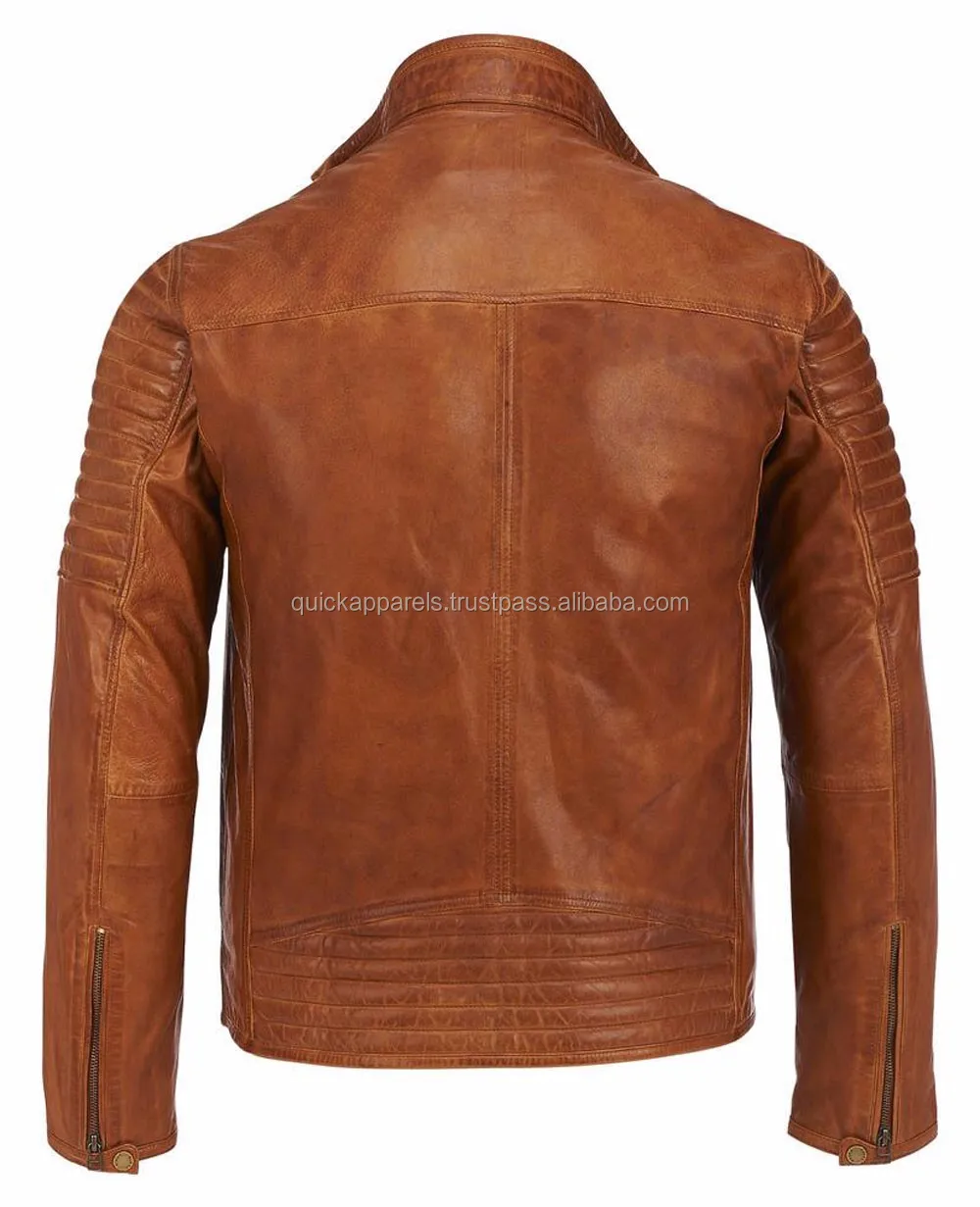 New Style Pakistan Sialkot Wholesale Cheap Price Custom Made Vintage Fashionable Men Leather