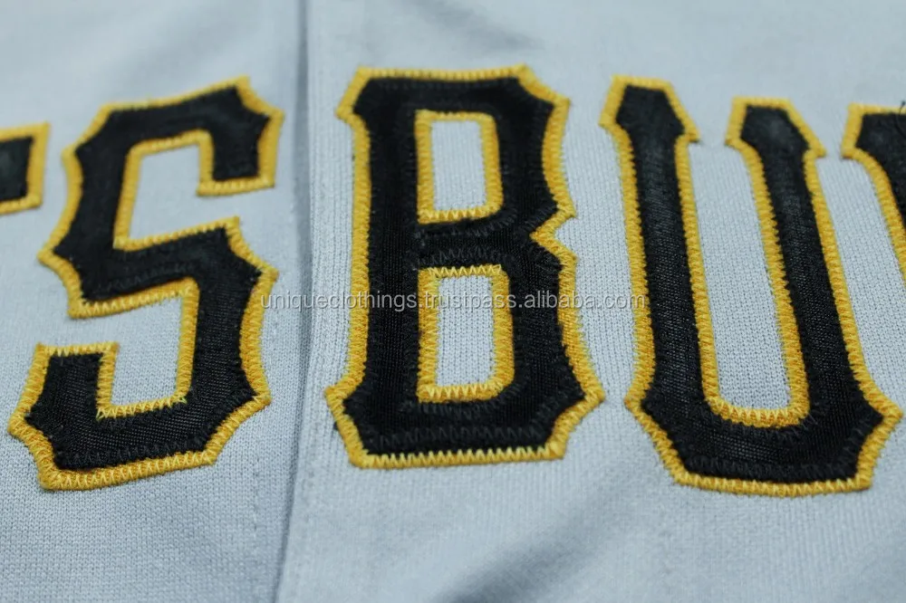 Custom Applique Embroidered Baseball Jersey,Tackle Twill Name/numbering