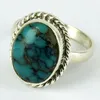 True Love Green Turquoise 925 Sterling Silver Ring, Exporter And Wholesaler, Unique Silver Jewelry