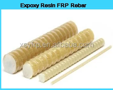 6.Epoxy Composite Fiberglass Rebar, FRP Fiberglass Threaded Rebar ,Glassfiber Rebar