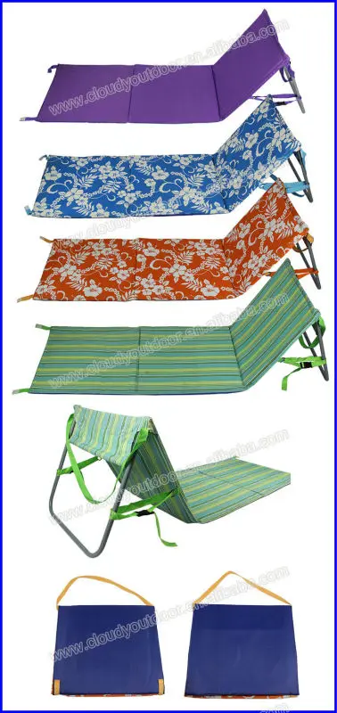 Eva Foam Backrest Outdoor Beach Lounge Chairs Camping Portable Foldable ...