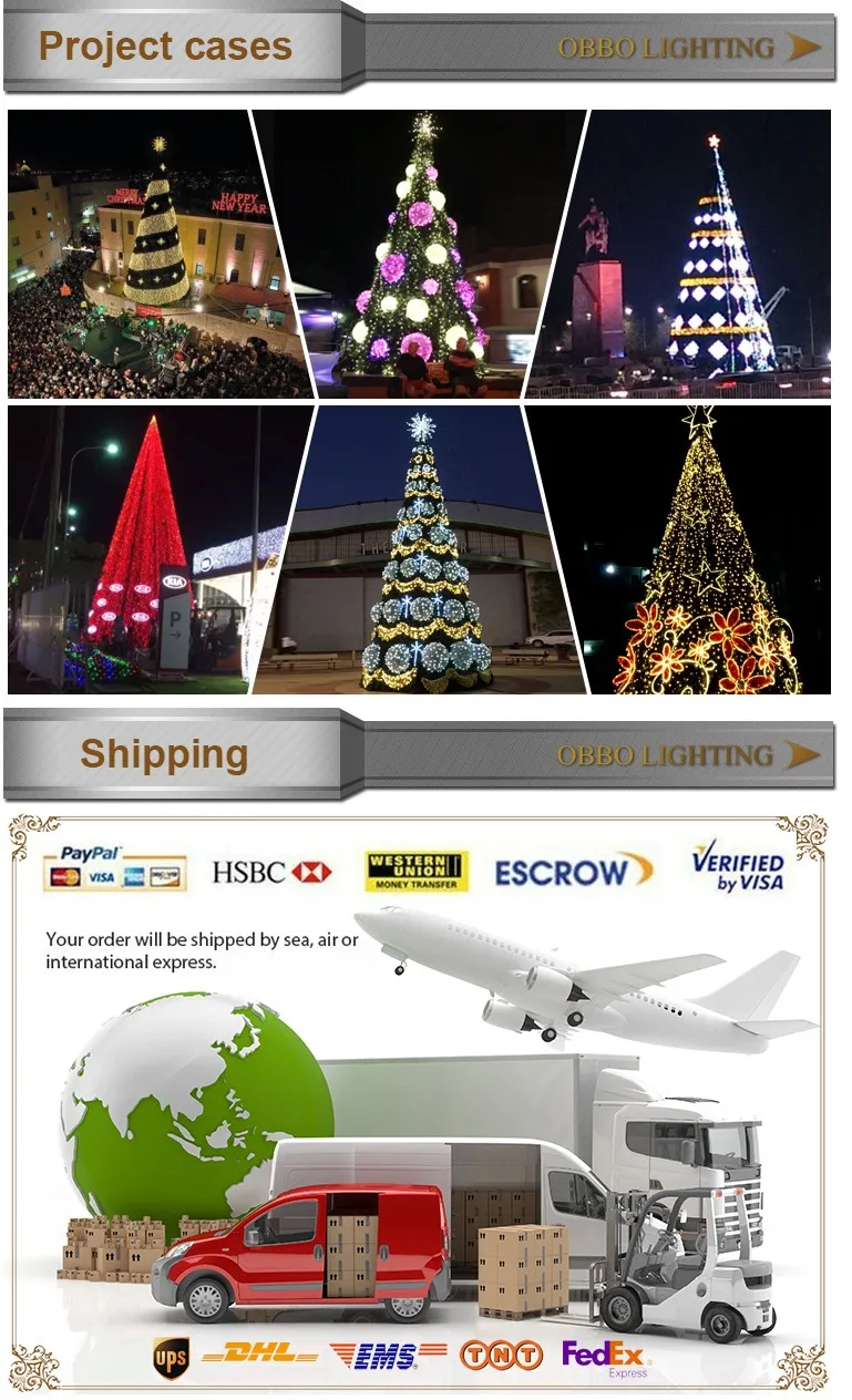 Giant Outdoor Commercial Lighted Musical Dancing Christmas Tree Wedding