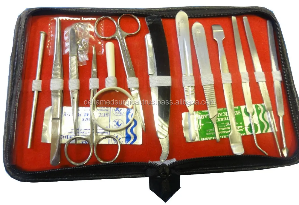 Dissecting Kit 15 Items W/ Case Great For Students/teacher's Survival