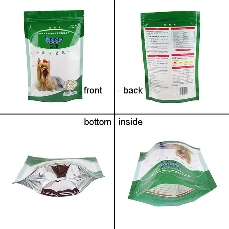 Hot Sale Foil Lined Pet Food Packaging Resealable Doypack Dog Treat ...