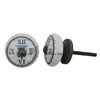 Handmade White & Black Clock Metal Drawer Door Pull Handle Wholesale Royal Door Handles