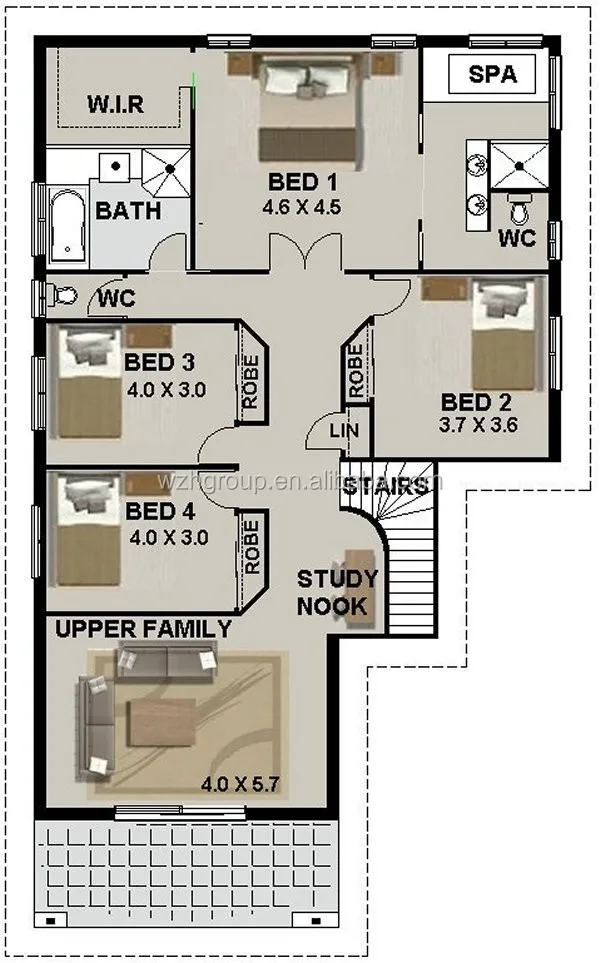 4 Bedroom Plus Study 2 Bath Garage For 2 Car Prefab Villa Light Steel Villa Buy Prefab Beach Villa Luxury Prefab Steel Villa Modern Prefab Home