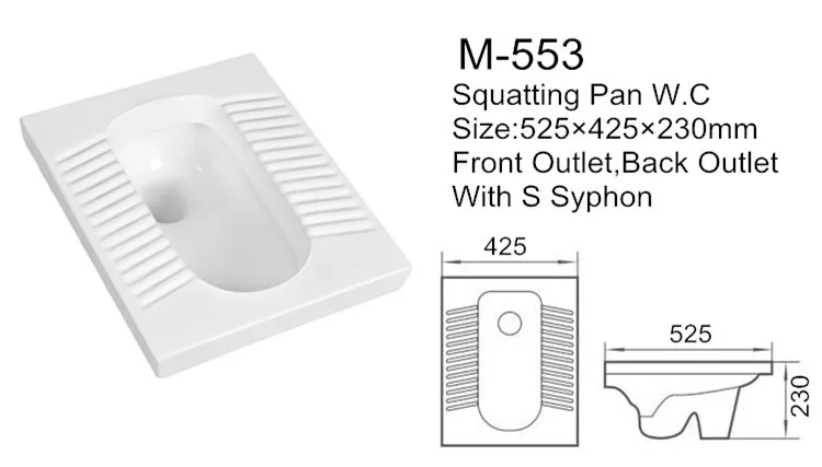 Bathroom indian squatting pan toilet bowl