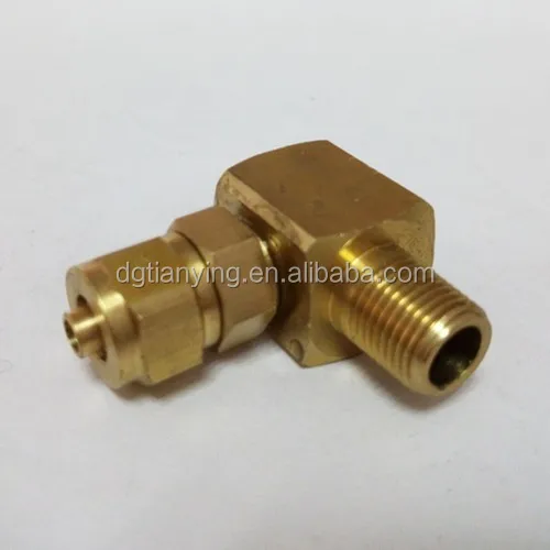 Factory Price Water Hose Reel Swivel Joint Elbow Fitting Yellow Brass