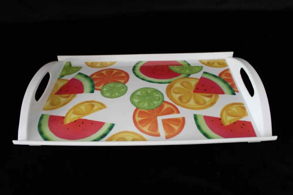 15.6inch melamine watermelon tray