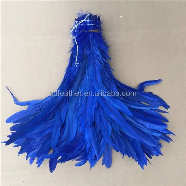 Dyed Color Rooster Feather Trimming Beautiful Cock Tail Buy Cock Tail