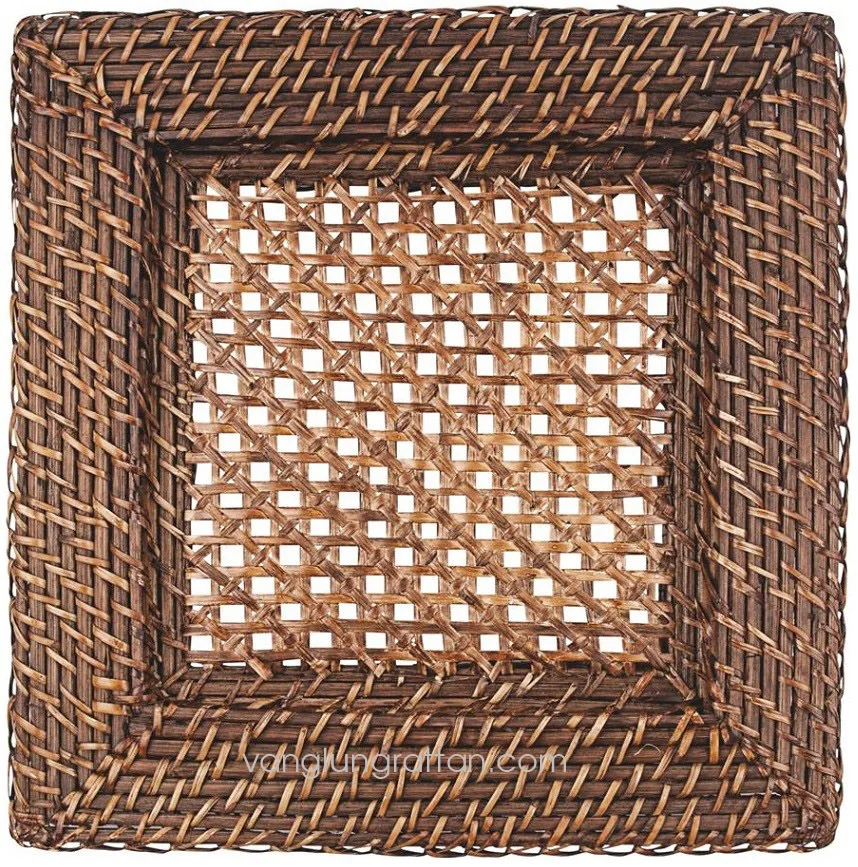 Square Cheap Rattan Charger Plate Buy Round Charger Plate,Wedding