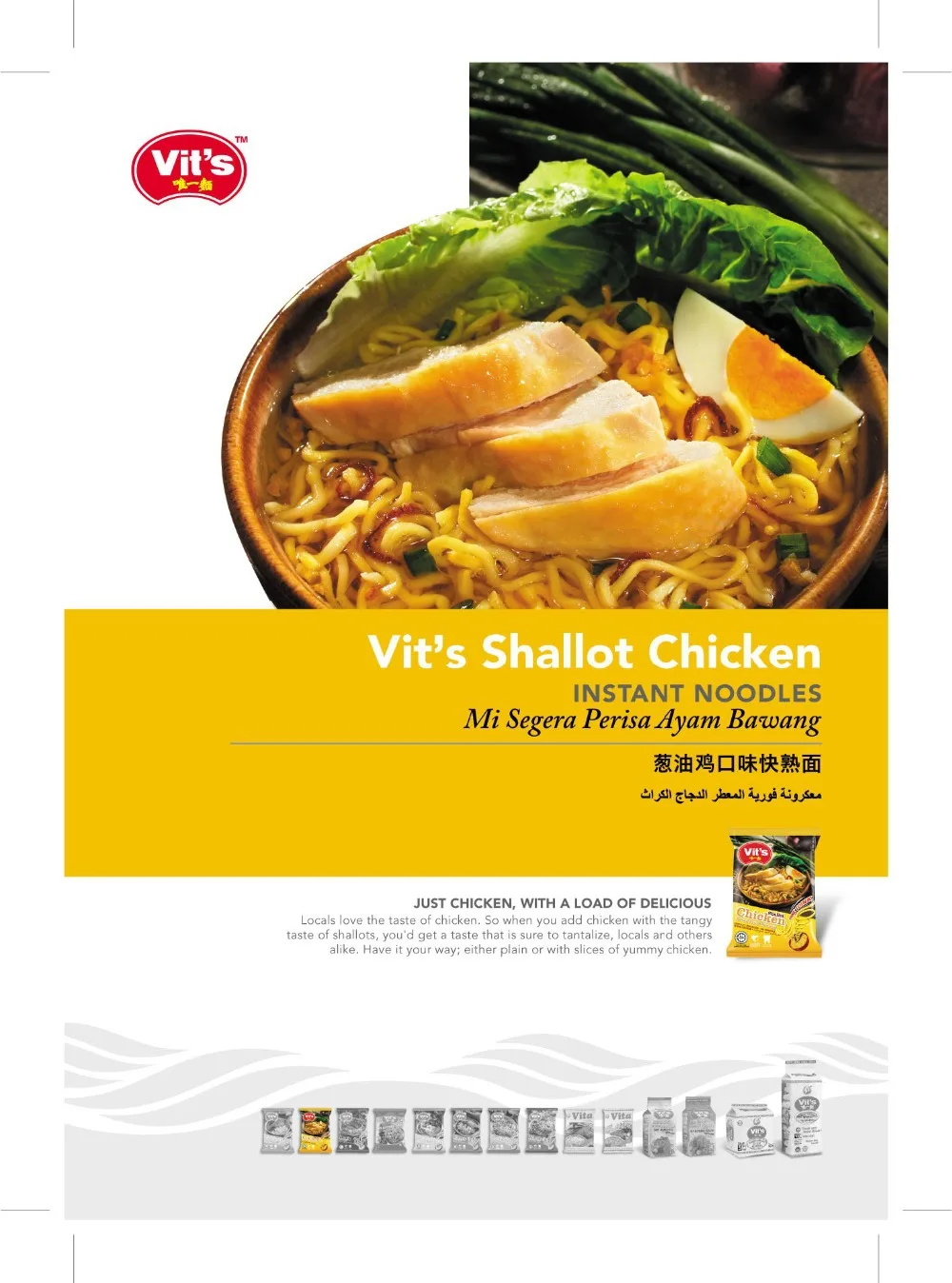 Vit's Shallot Chicken Instant Noodles (packet)