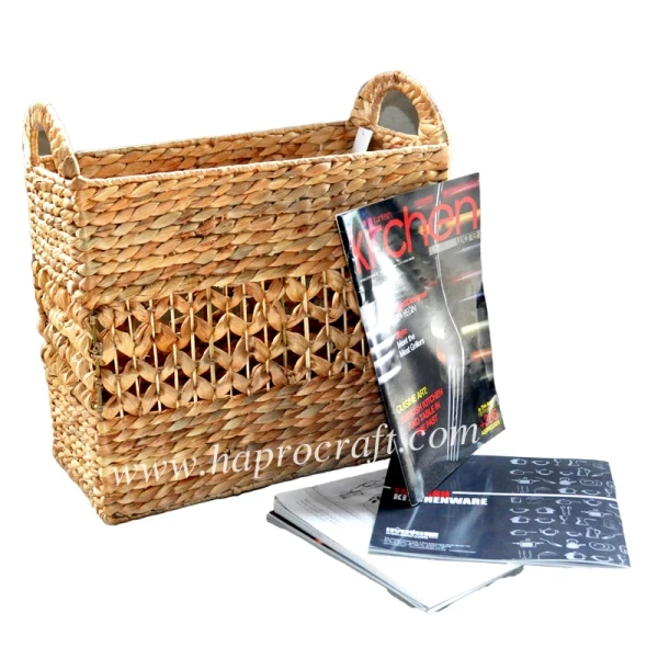 Water Hyacinth Basket With 2 Handles ( Hs 3868/2) Buy Water Hyacinth