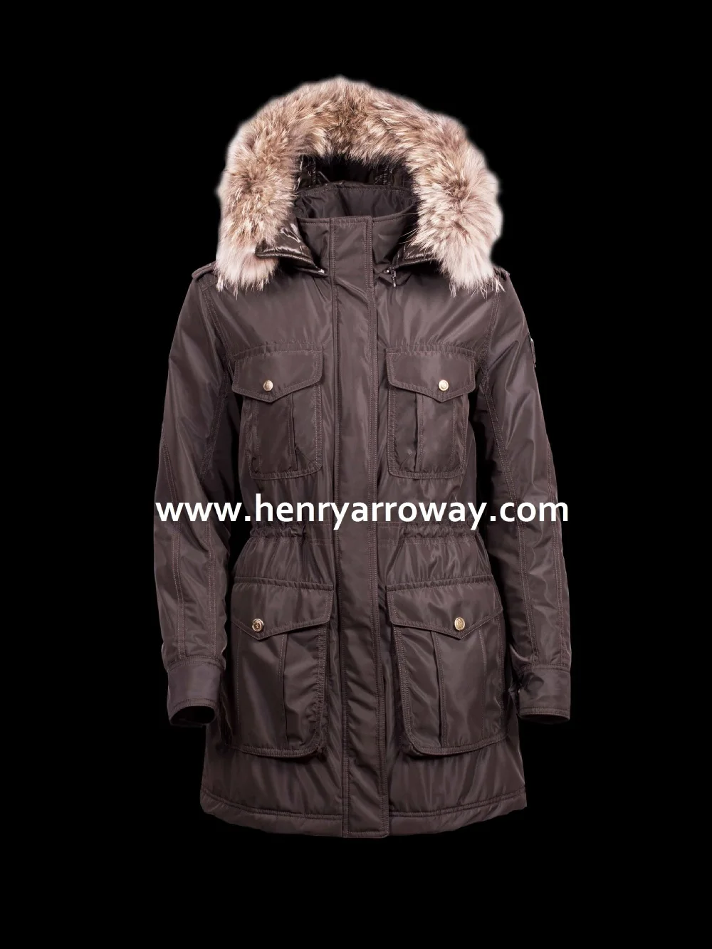Première Classe Marque Espagnole Femme Hiver Rembourré Parka Première Classe Marque Espagnole Femme Hiver Rembourré Parka