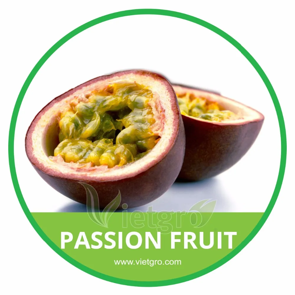 fresh passion fruit // frozen passion fruit pulp