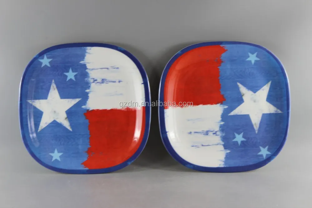 Square Shape Melamine Dinner Plate