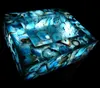 Square Shape Blue Agate Kitchen Sink Home Decorative Backlit Sink