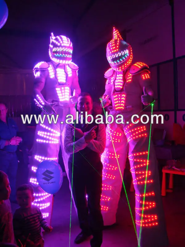 led stilt walkers
