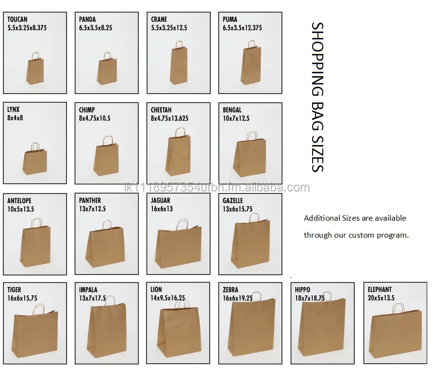 Brown Paper Bag Dimensions IUCN Water