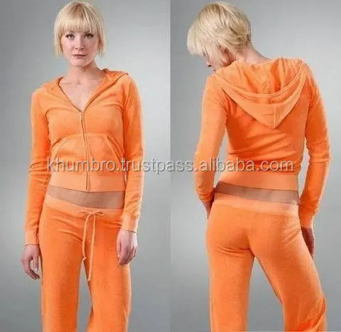 orange tracksuit womens