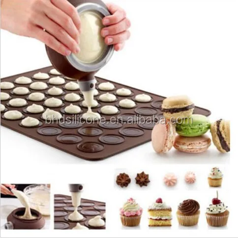 Macaron-Cake-Mold-Kit-48-Holes-Macaron-Silicone-Mat-mold-Dessert-Decorating-Tips-Cream-Squeezinffg-Nozzle