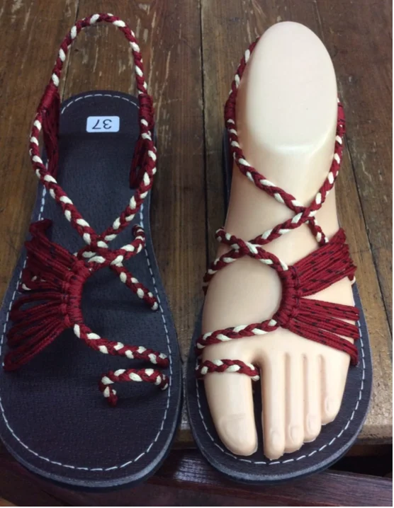 handmade rope sandals