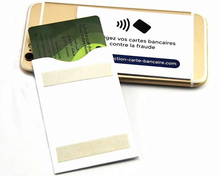 aluminium paper credit id name card blocker protection holder rfid protector blocking sleeve