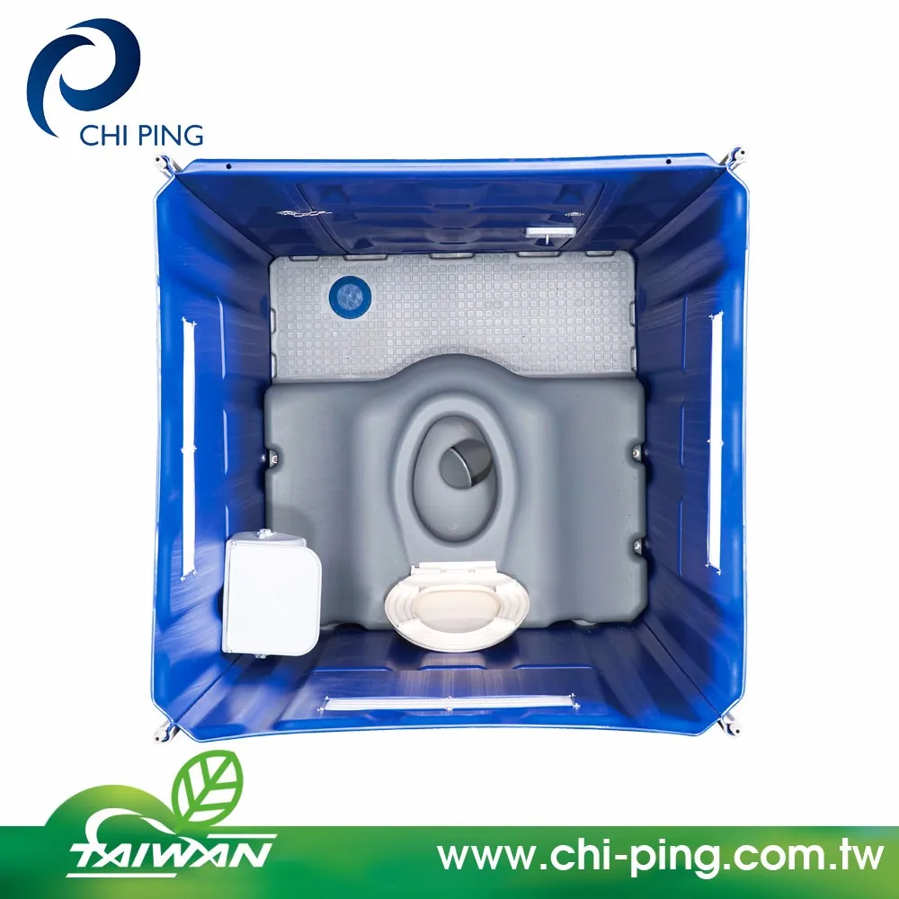 Replaceable Outdoor Portable Toilet With Movable Sewage Tankseat Style