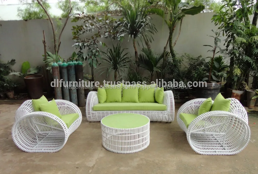 Rattan nuovi poli, gruppo sedie, giardino esterno di, set da ... Sedute da esterno