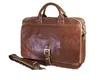 Genuine Leather Mens Briefcase Laptop Bags Men's Cowhide Business Handbag