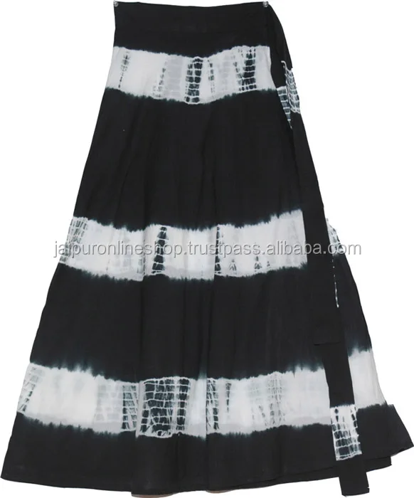 Red - Sanganeri Block Printed Cotton Wrap Around Skirt 29