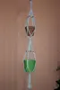 Jute Macrame Plant Holder with wooden Beads
