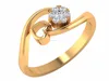 New Arrival 14kt Hallmark Gold Certified Natural Diamond Heart Floral Shape Cluster Pressure Setting Womans Ring