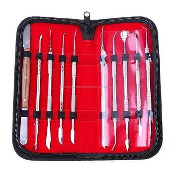 Pro Set Dental Dentist Scaler Tweezer Instrument Pick Tool Kit With ...