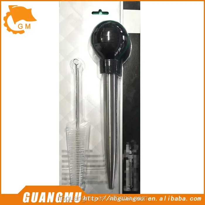 Turkey Baster Syringe Stainless Steel Meat Marinade Baster Injector