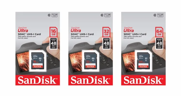 100% Original SanDisk NEW Ultra SD Memory Card 100 MB/s SDSDUNR 32GB - ANKUX.COM