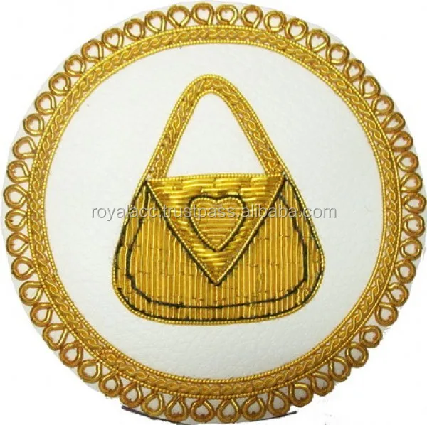 Masonic Regalia Blazer Badge Embroidery Masonic Emblem Hand Made Gold ...