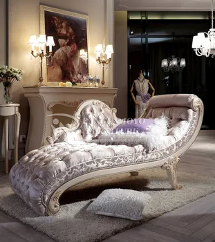 Luxury French Style Living Room Chaise Lounge View European Style