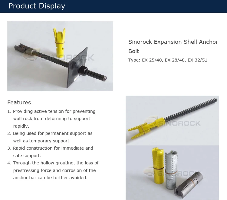 Rock Bolt System Ex25 Hollow Expansion Shell Rock Bolt Buy Rock Bolt