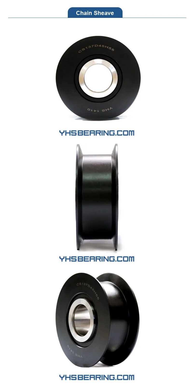 Chain Sheave Cs137d45h55,Roller Bearing To Chain Guide For Telescopic