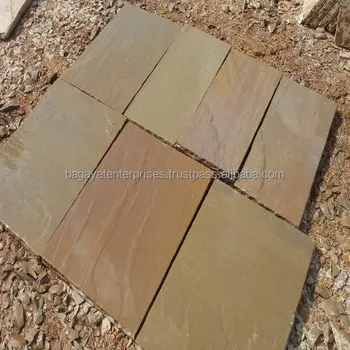 Calibrated Raj Green Sandstone Paving Slabs Raj Green Sandstone Paving Slabs