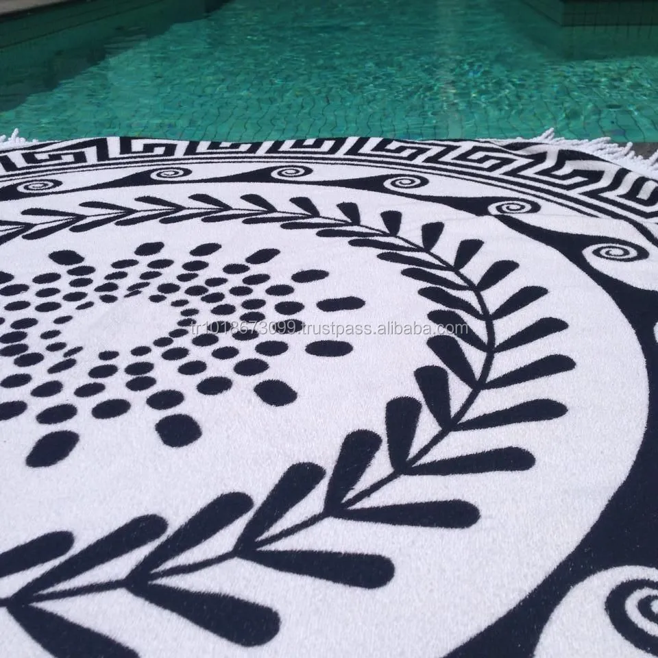 Pentagon, Hexagon or Octagon beach towels with tassels ...