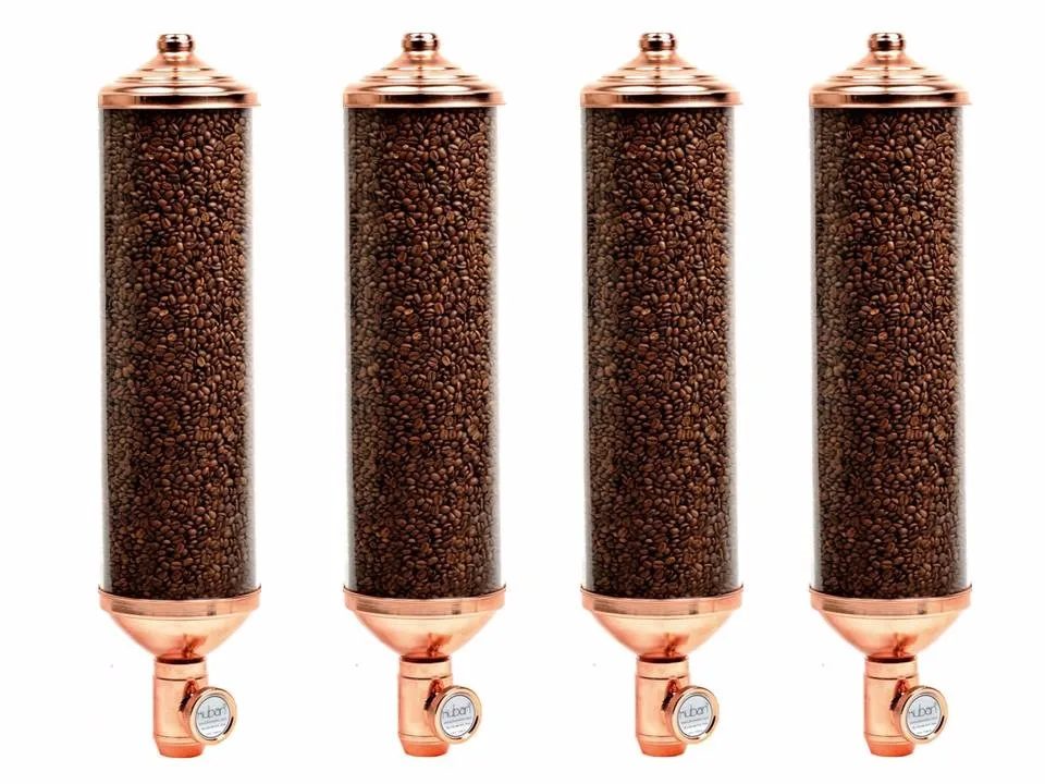 Best Hot Coffee Bean Dispenser Silo Round Shape,Wall Mounted Coffee