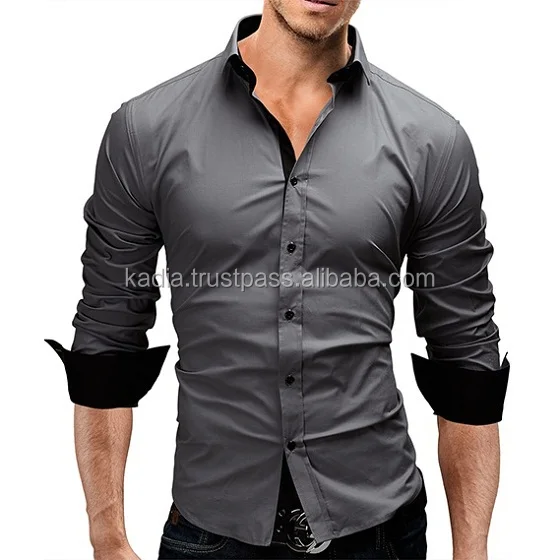 mens gray dress shirt
