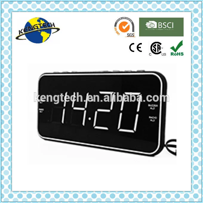 Ct3899 Super Slim Alarm Clock Home Radio With 1.8" White Led Buy Digital Alarm Clock Fm Home