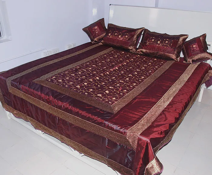 Exclusive Indian Silk Bedspread Bedsheet From India Buy Jaipuri