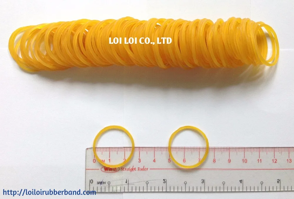 40*3mm Clear Color Strong Industrial Rubber Band Strong Extra Rubber